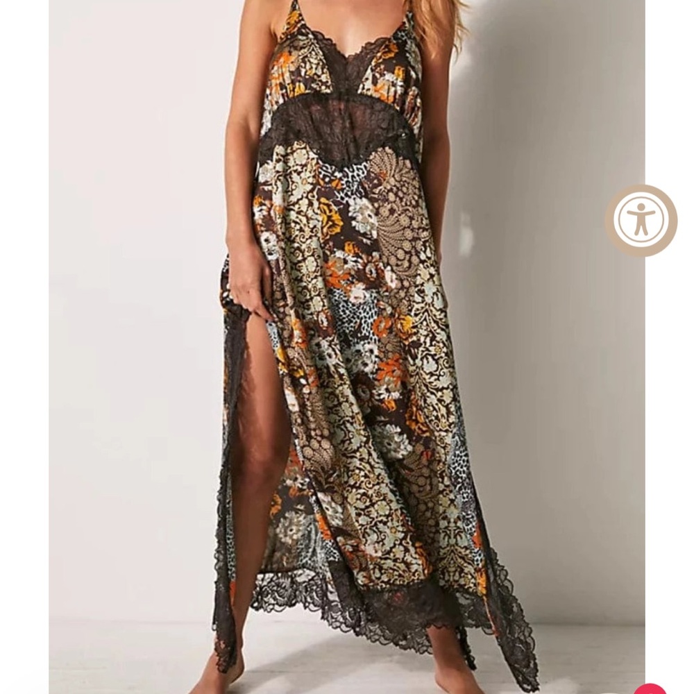 Free people right now midi slip dress